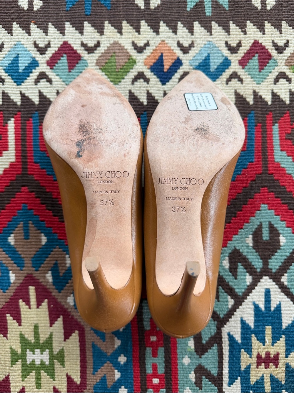 Jimmy Choo Tamika tan leather pumps - Picture 3 of 7